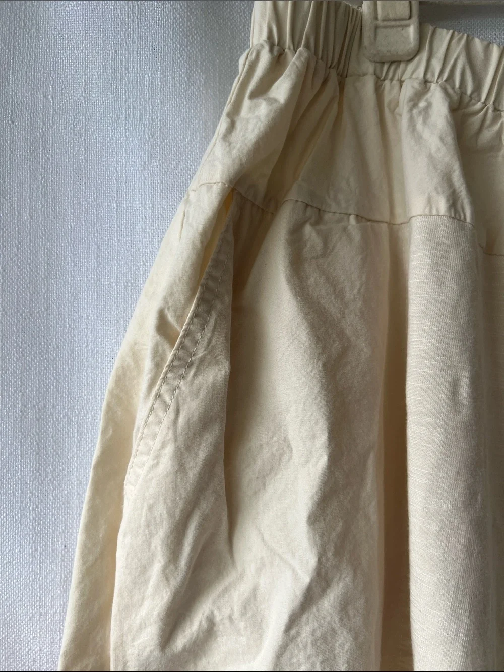 Anthropologie Daily Practice Women's Cream Wide-Leg Pull-On Pants Size Small - Picture 3 of 5
